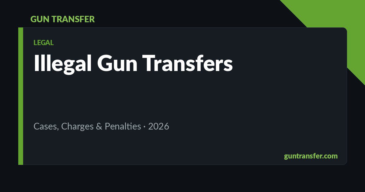 Illegal Gun Transfers: Real Cases, Charges &Amp; Consequences Illegal Gun Transfers: Real Cases, Charges & Consequences
